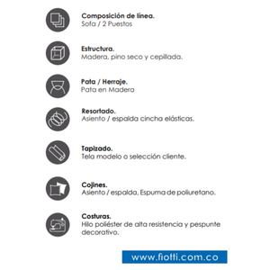 Sofá Cama Orvietto 2P
