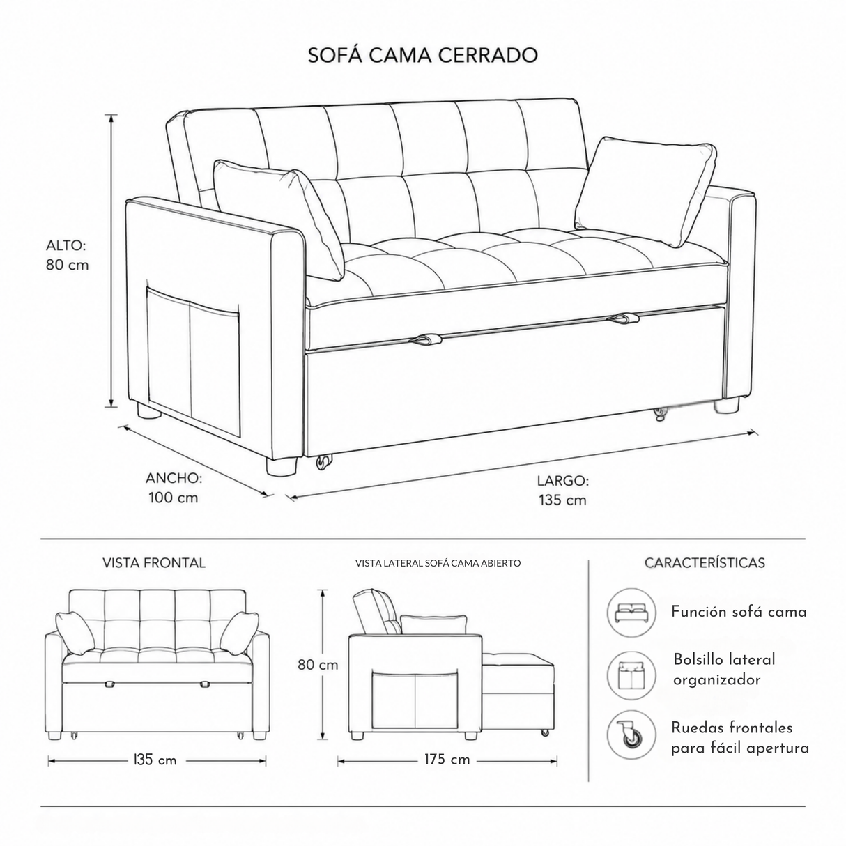 Sofá Cama Aeidi