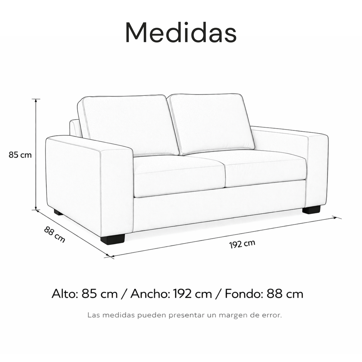 Sofá Toffana 2 Puestos