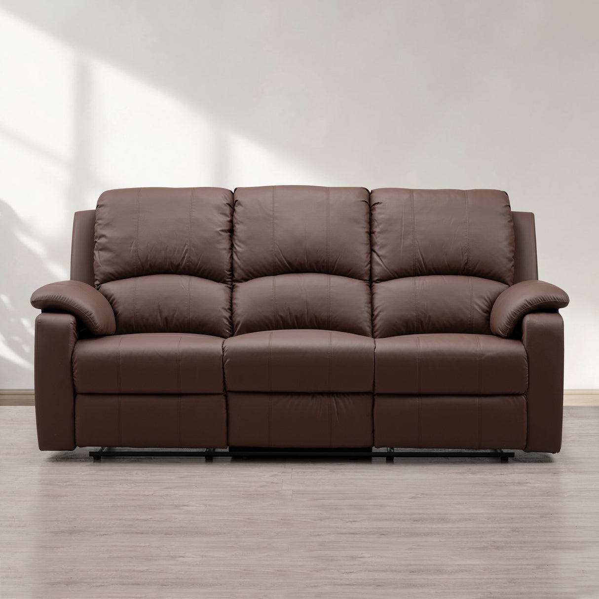 Sofá Reclino Wayland 3 Puestos Cafe