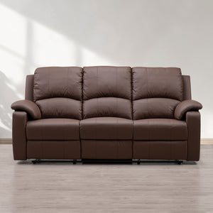 Sofá Reclino Wayland 3 Puestos Cafe