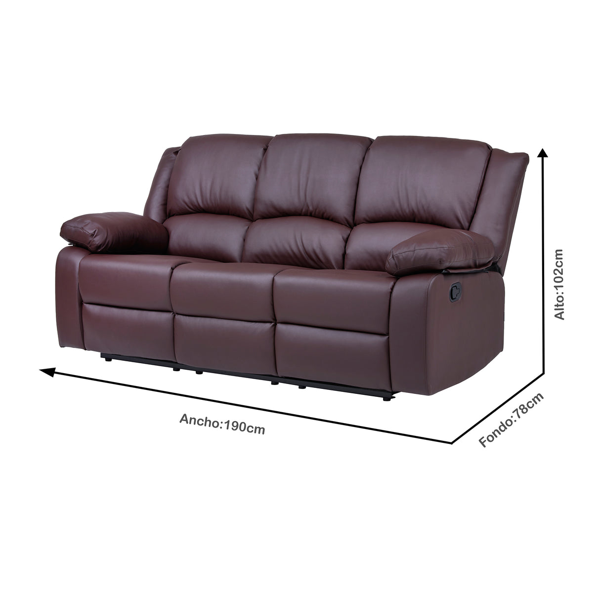 Sofá Reclino Webb 3 Puestos