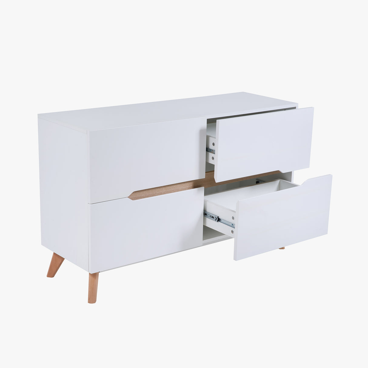 Biffet Haruka 120*40*75 Blanco/Beige