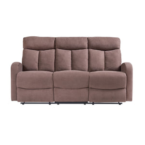 Combo Trudy - Reclinable 3P Café + Mesa de TV