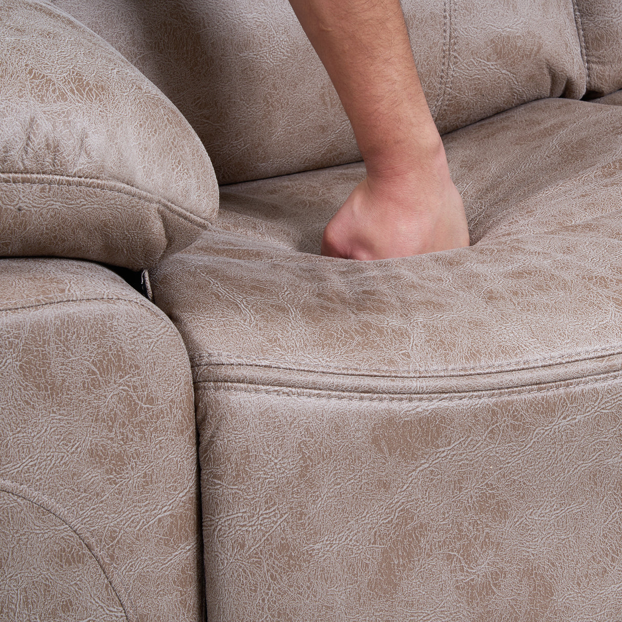 Sofá Reclino Jarka 3 Puestos | Beige