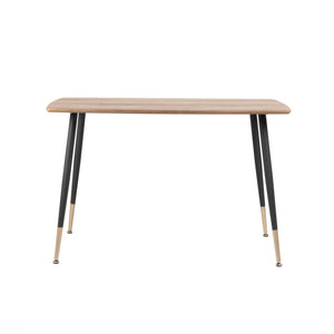 Comedor Dott 4p Madera Claro (Negro/ Gold)