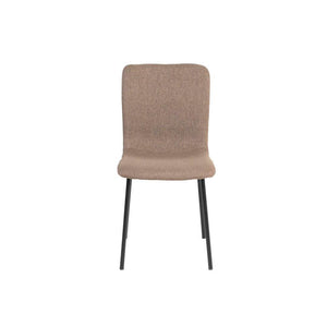 Silla De Comedor Wendia Tela Café - Fiotti