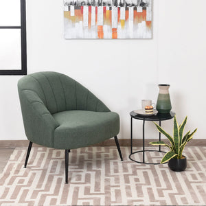 Poltrona Evane Verde Patas Negro