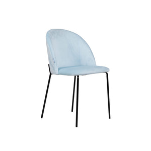 Silla De Comedor Wailani Tela Azul - Fiotti