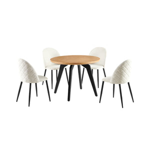 Comedor Akiva 4P Redondo (Beige) 3c 1 Metro De Diametro