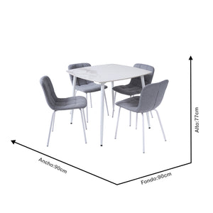 Combo Audra Lemoel- Sofá 2p + Comedor 4P