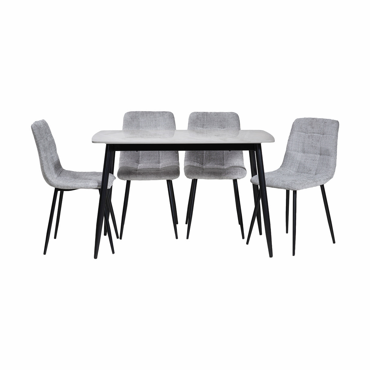 Comedor Acilius 4 Puestos 20x70 Piedra Gris 24c01 Silla