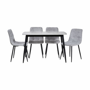 Comedor Acilius 4 Puestos 20x70 Piedra Gris 24c01 Silla