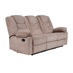 Sofá Reclino Kalerin 3 Puestos | Café Claro