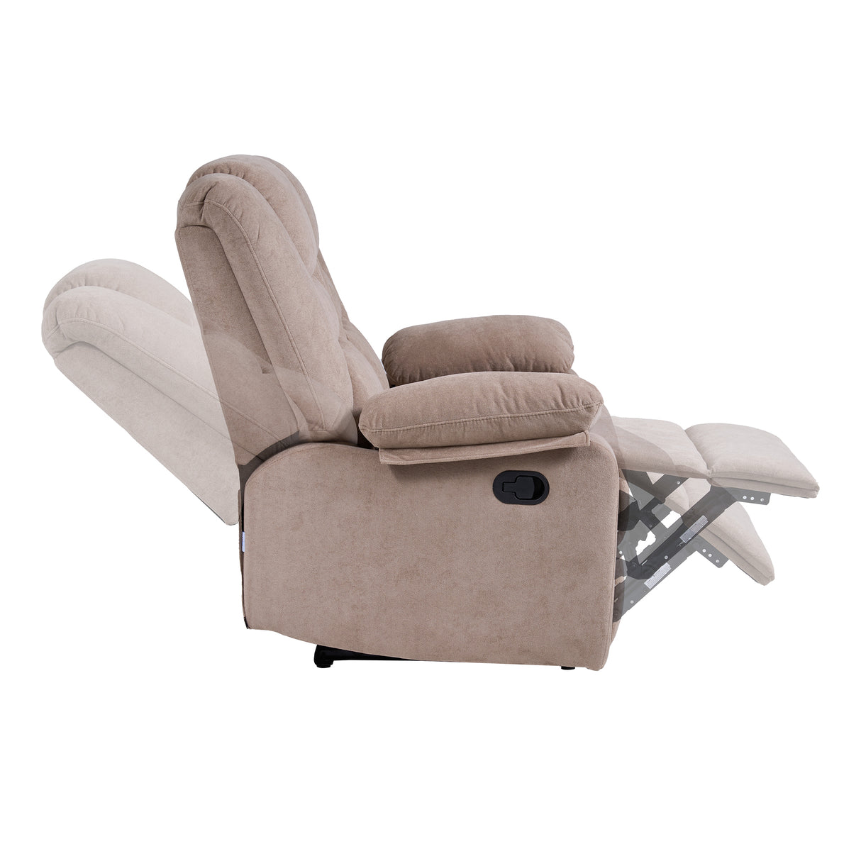 Sofá Reclino Kalerin 3 Puestos | Café Claro