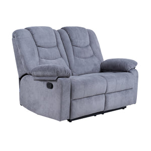 Sofá Reclino Kalerin 2 Puesto | Gris Claro