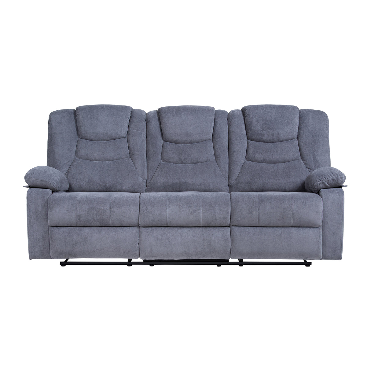 Sofá Reclino Kalerin 3 Puestos | Gris Claro