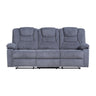 Sofá Reclino Kalerin 3 Puestos | Gris Claro
