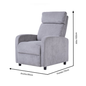 Silla Reclinable Junko 1 Puesto | Gris