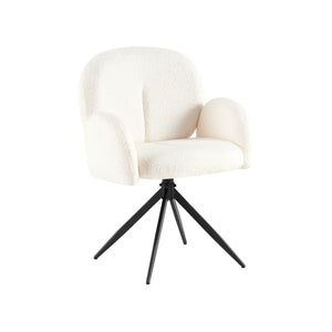 Silla de comedor Ayelet (Beige) Giratoria