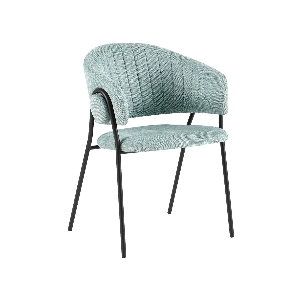 Silla de comedor Ayesha (Verde / Azul)