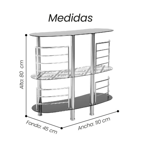 Mesa Bar Wain Negro - Fiotti