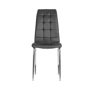 Silla De Comedor Jaim Cromado Negro - Fiotti