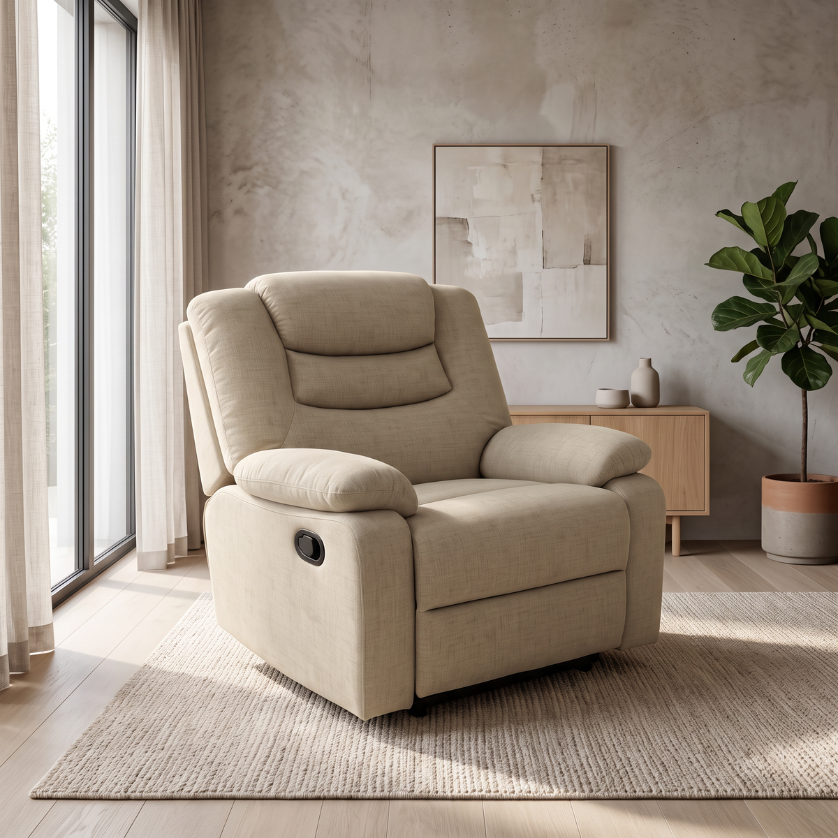 Sofá Reclino Kalerin Premium 1P