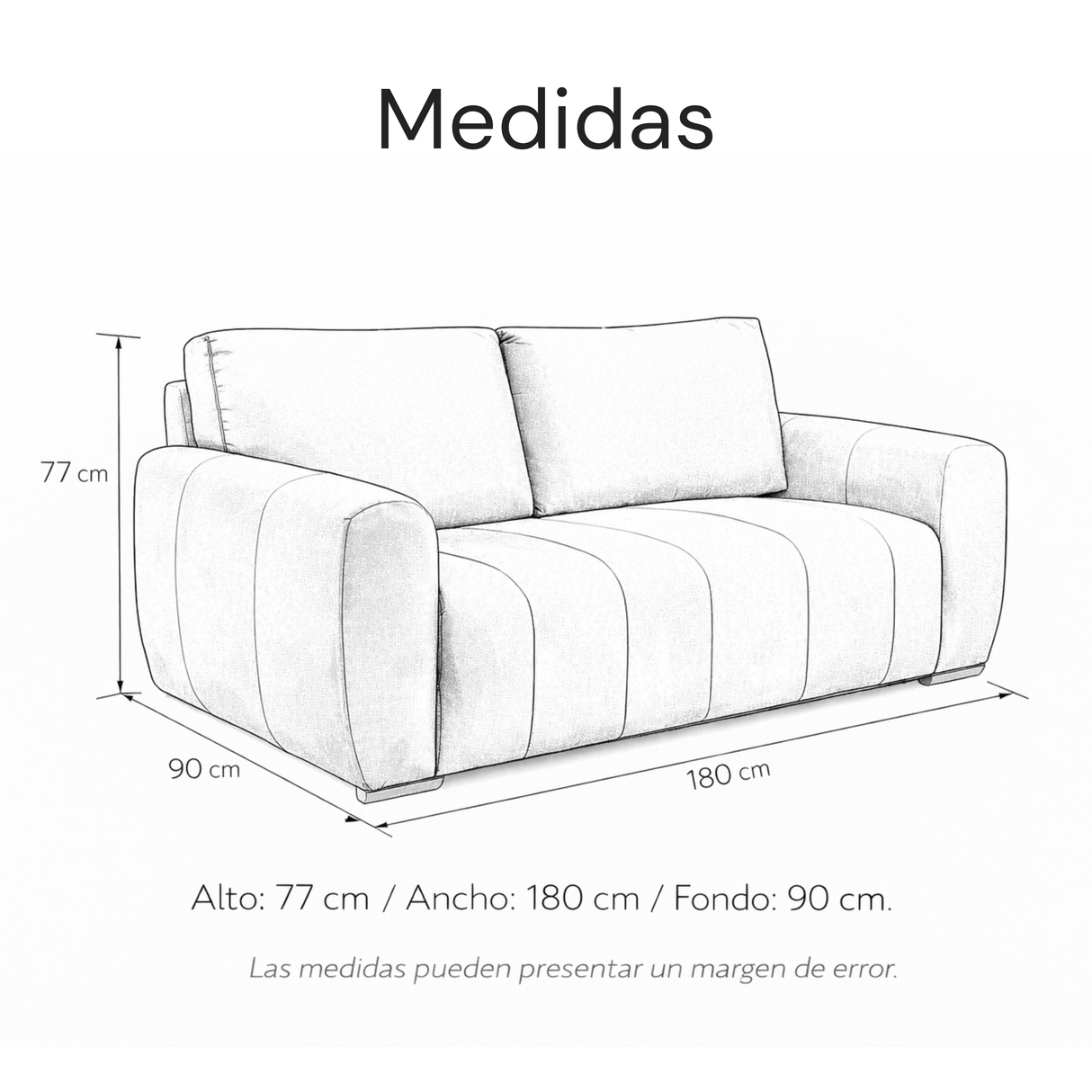 Sofá Bolssena 3 Puesto