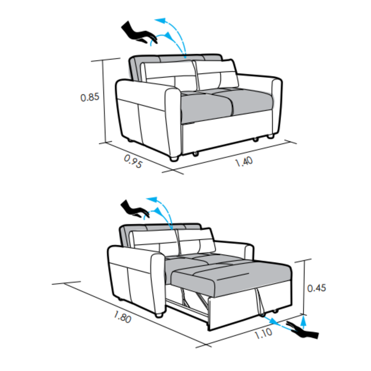 Sofá Cama Cannes