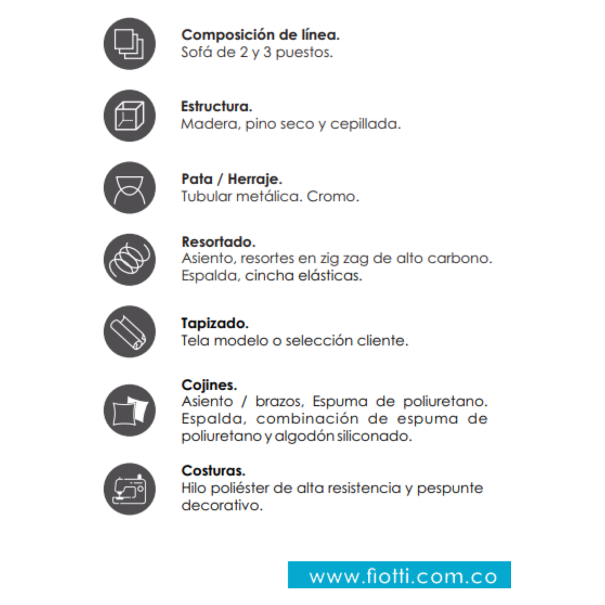 Sofá Colza 2 Puestos