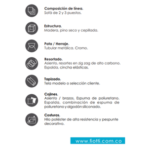 Sofá Colza 2 Puestos