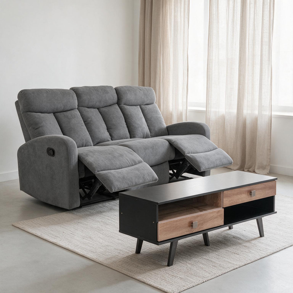 Combo Trudy - Reclinable 3P + Mesa de TV