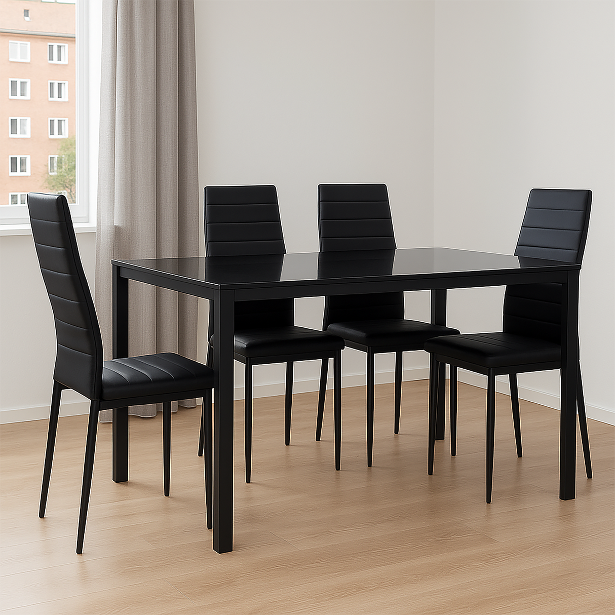 Comedor Ranjita 6P Negro