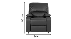 Reclinable Waheeb Negra 1 Puesto