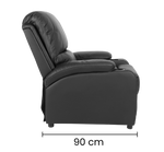 Reclinable Waheeb Negra 1 Puesto