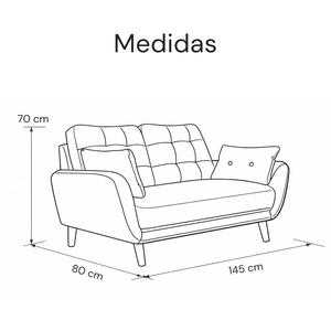 Sofá Eberhad 2 Puestos