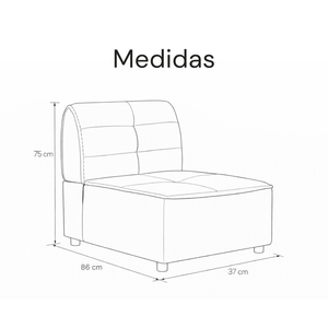 Sofá Auxiliar Xabel