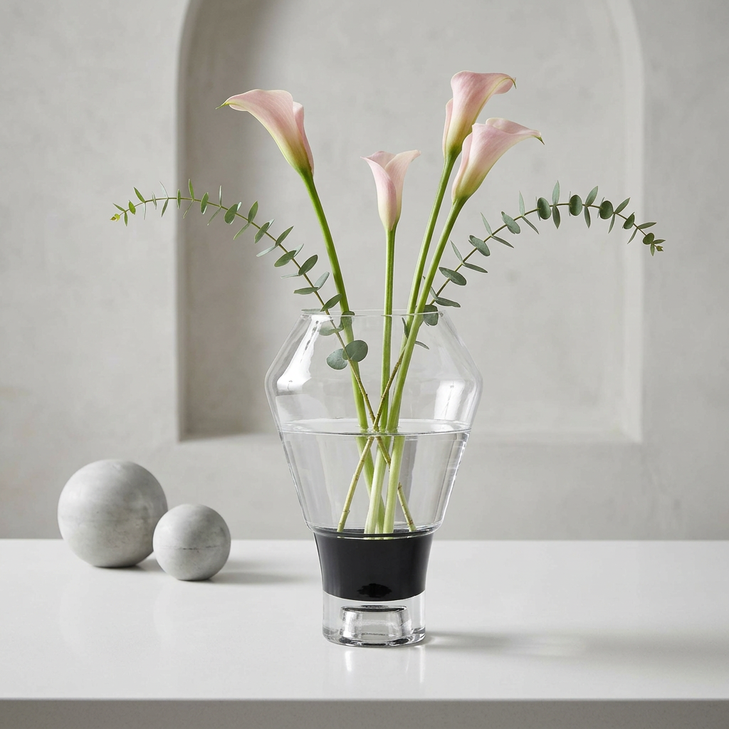 Florero Base Negro