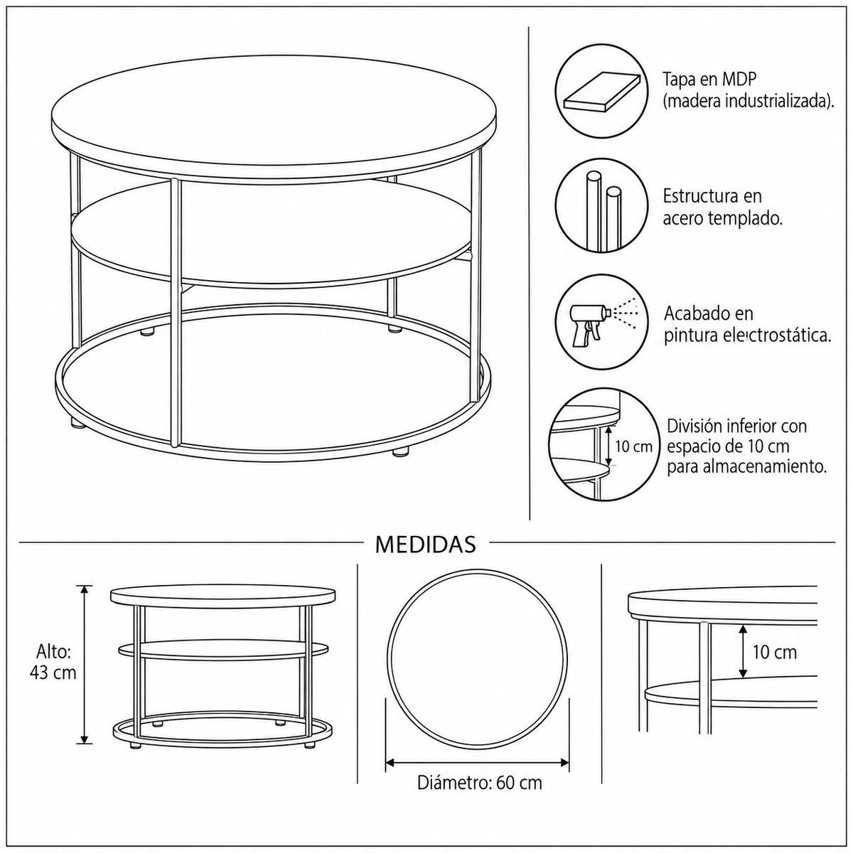 Mesa De Centro Shasin