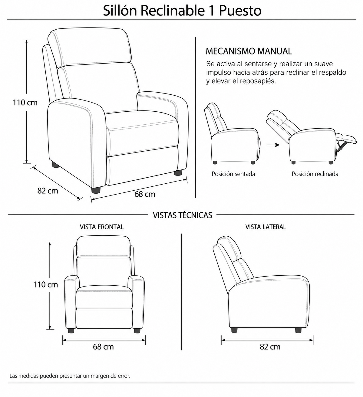 Silla Reclinable Junko (IMP)