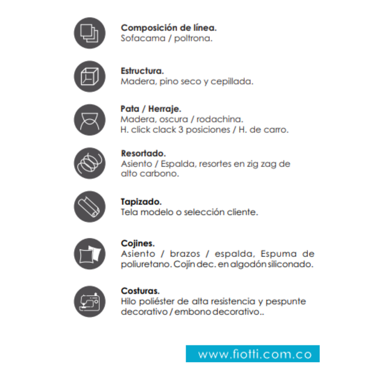 Sofá Cama 2P Klang