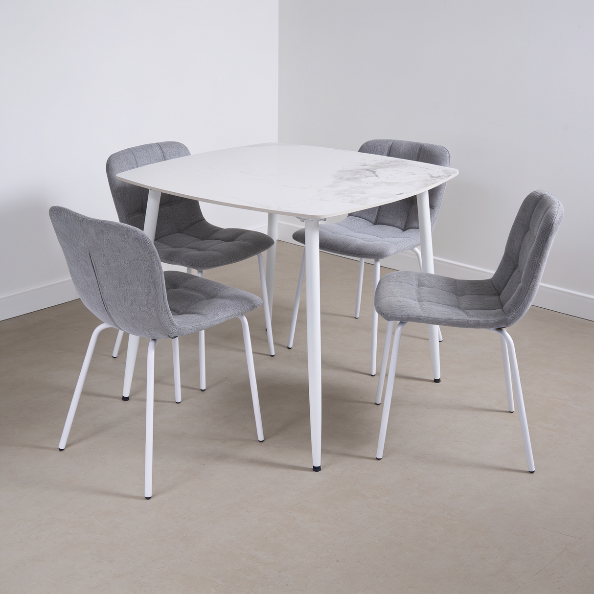 Comedor Lemoel 4P - Piedra Sinterizada