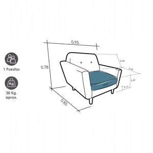 Sofá Lugano 1 Puesto