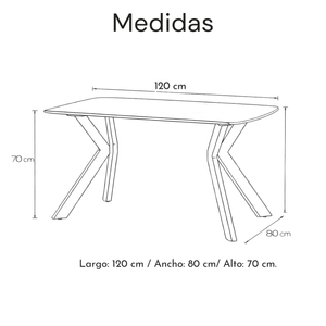 Mesa de Comedor Avani Cristal Gris Oscuro 4 / 6 Puestos