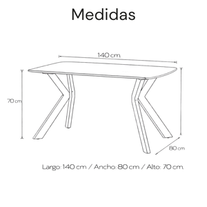 Mesa de Comedor Avani Cristal Gris Oscuro 4 / 6 Puestos