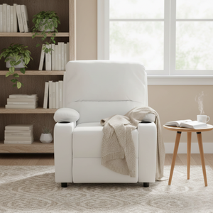 Sofá Reclino Waheeb 1P Blanco