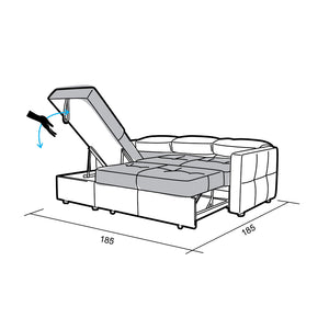 Sofá Cama En L Toledo Derecho