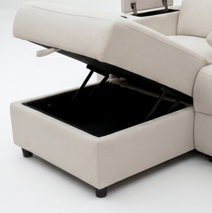 Sofá Reclinable Electrica Esquinera Tadashi Izquierdo