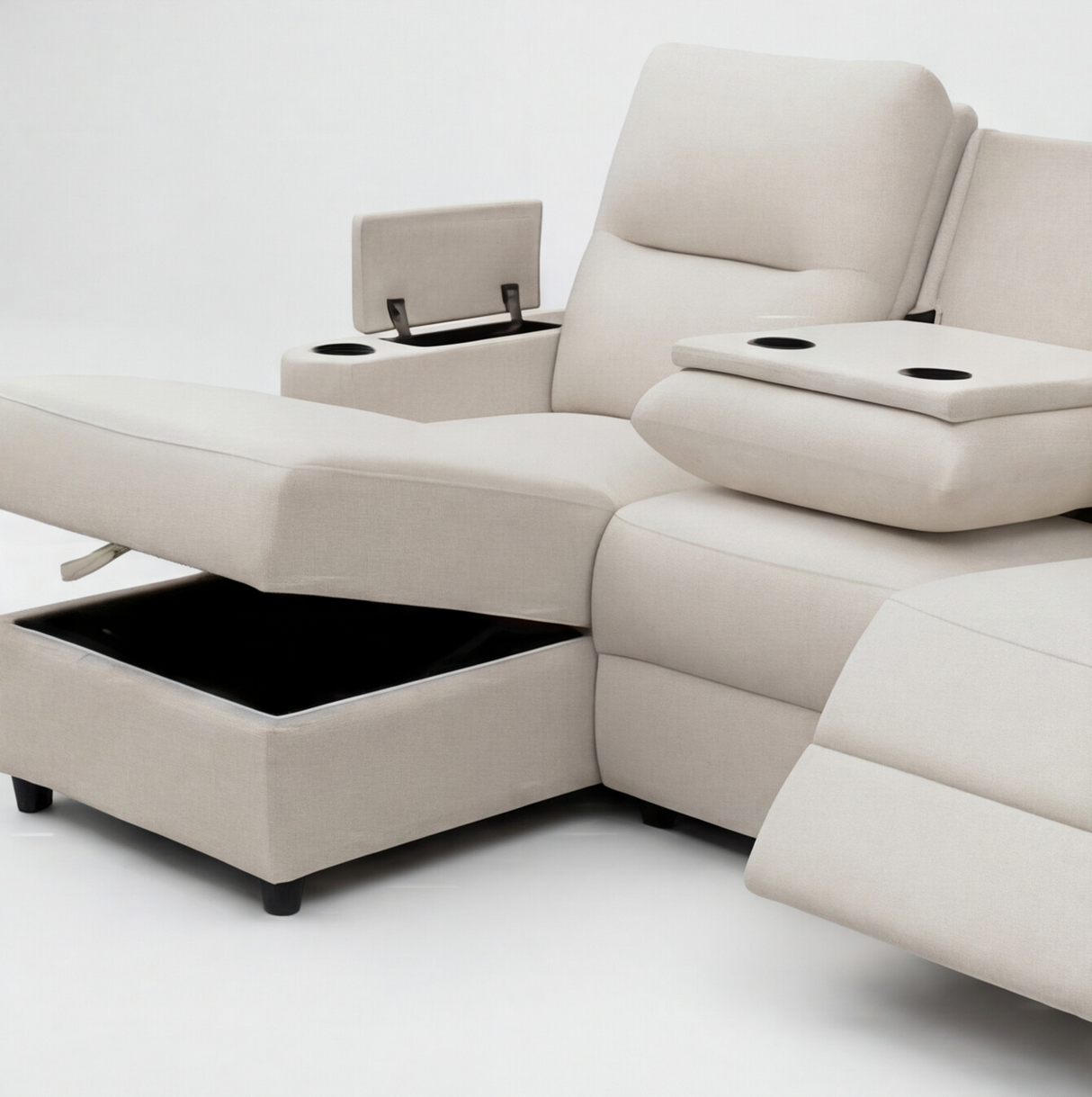 Sofá Reclinable Electrica Esquinera Tadashi Izquierdo